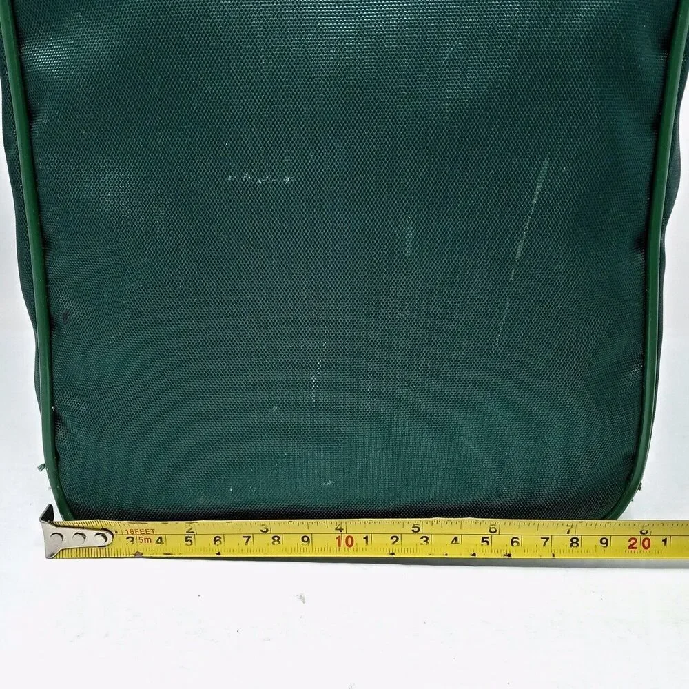 *READ* Vintage Oldsmobile Green Crossbody Side Shoulder Strap Travel Bag - Picture 13 of 16